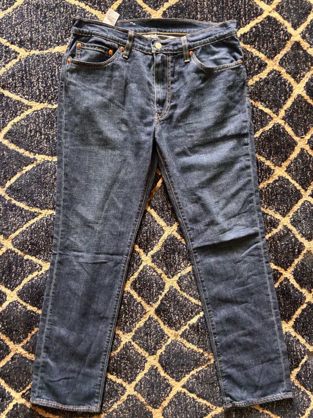 Men's Dark Blue Levi 511 Classic Straight Jeans